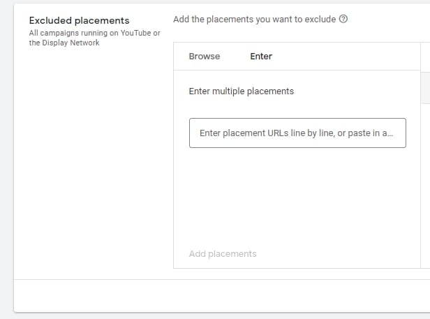 Screenshot shows where to go to import exclusions at the account level for Google Performance Max campaigns.